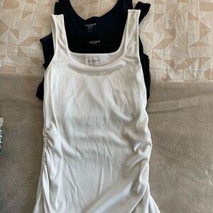 LOT OF 3 Old Navy Maternity Ribbed Scoop Tank Top - Layering Essential